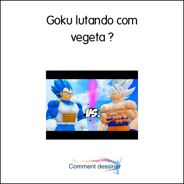 Goku lutando com vegeta